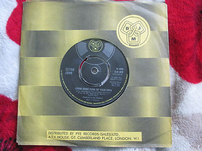 Elton John Grow Some Funk Of Your Own DJM Records DJS.629 UK 7'' 45 Vinyl Single