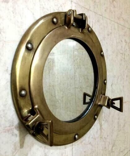 12 inches Porthole Antique Finish Wall Hanging Nautical Home Décor Boat - Picture 1 of 2