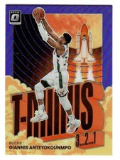 2021-2022 Donruss Optic Giannis Antetokounmpo T-Minus Purple Prizm Bucks #3