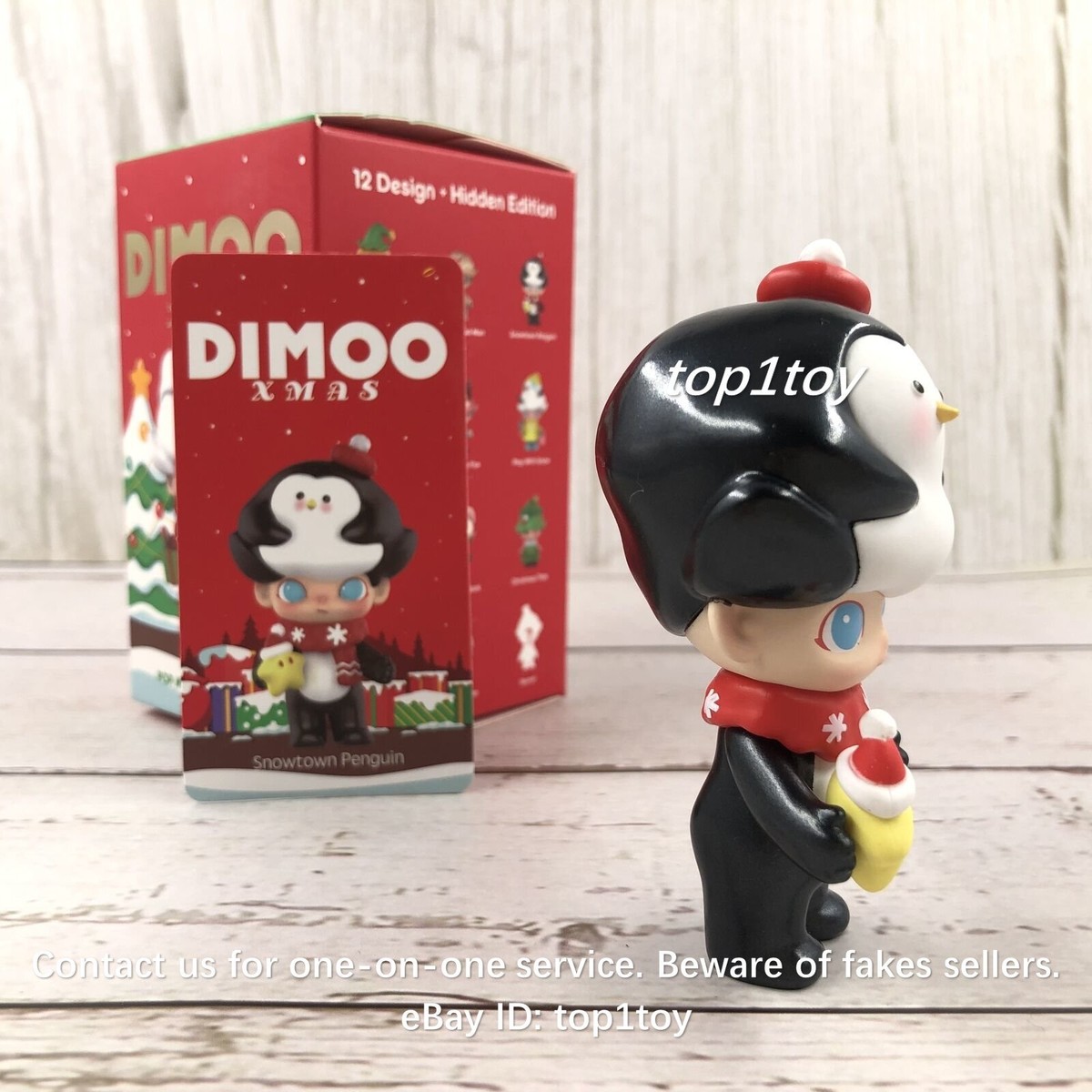 POP MART DIMOO World XMAS Snowtown Penguin Mini Figure | eBay