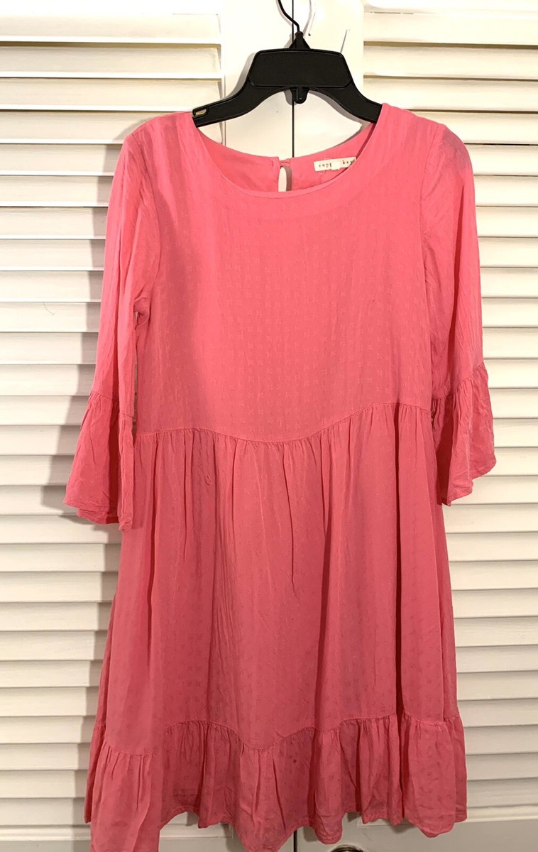 copper pink dress Copper Pink Dress with Large Flower