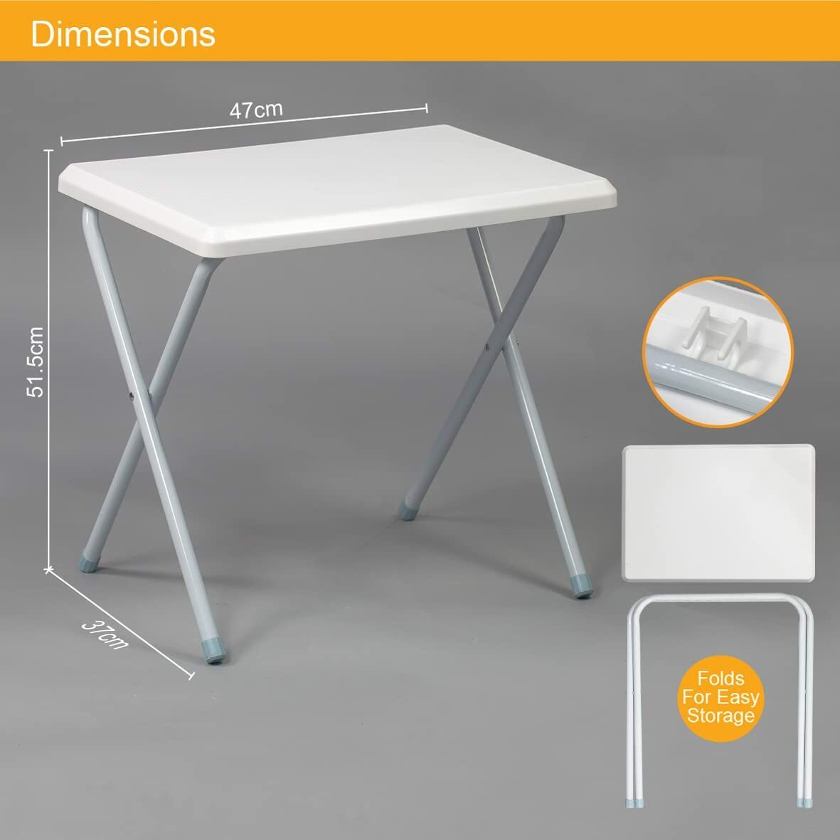 Milestone Camping Folding Camping Table Lightweight Portable Anti Slip  51cm