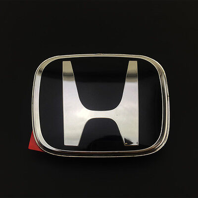 H 123B New Black H JDM Fit HONDA Grille Front Emblem badge 