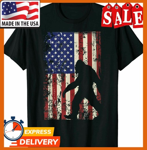 bigfoot american flag shirt
