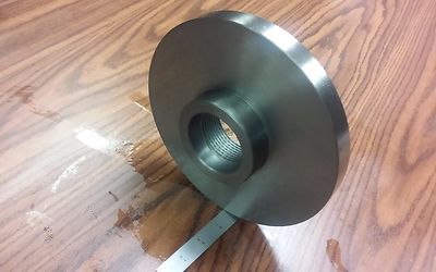 2-1/4''-8 Semi-Finished adapter Plate for 8'' LATHE CHUCKS  #ADP-08-214SM-NEW