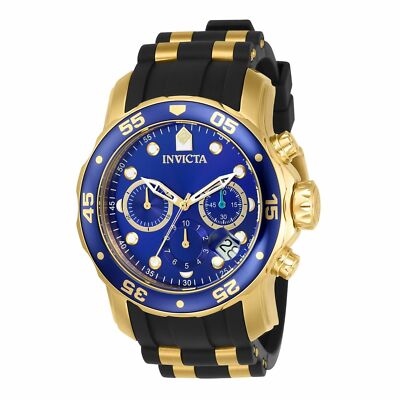 Invicta Pro Diver 17882 48mm Gold Stainless Steel Case with Black