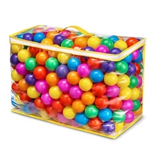 Ball Pit Balls Phthalate Free BPA Free Crush Proof Plastic - 7 Bright Colors ...