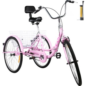 pink adult bicycle