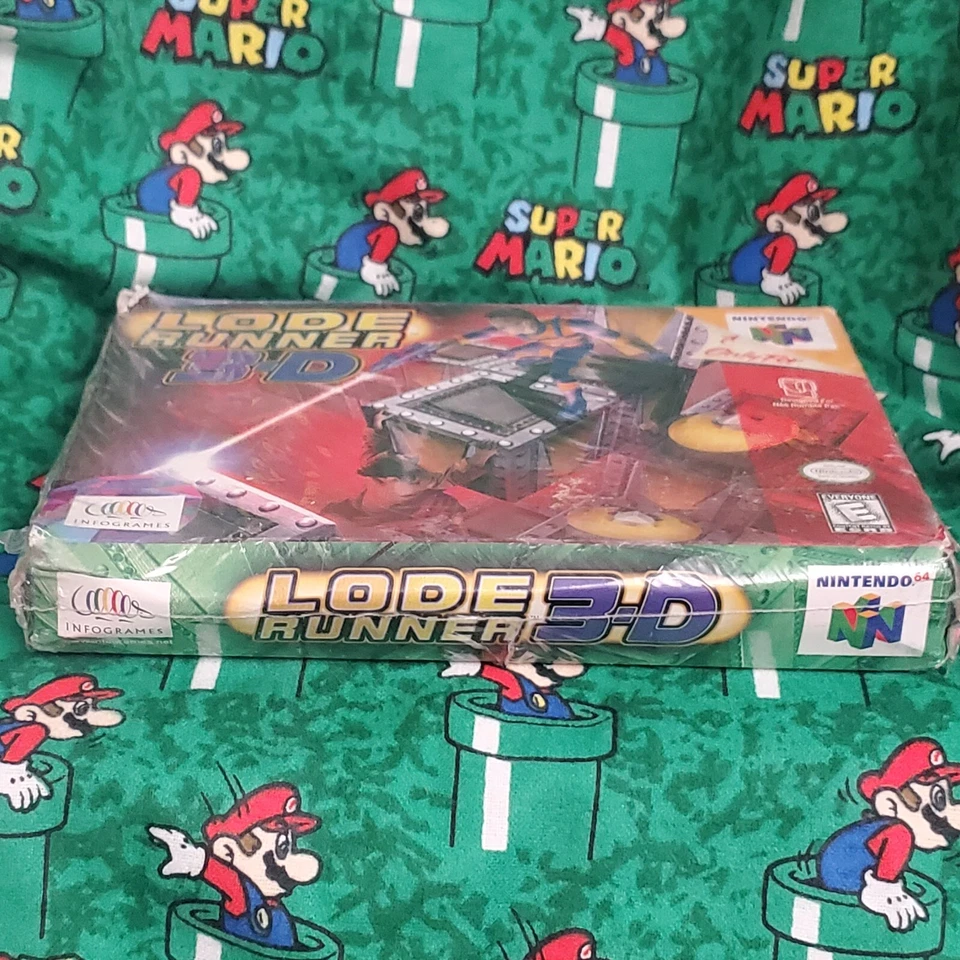 Lode Runner 3-D Nintendo 64 1998 Factory New Sealed Crushed Box Worn Corners - Image 2 of 4
