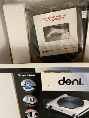 Deni Model 16310 Stainless-Steel 1500-Watt Tabletop Single Burner  NIB