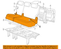 Chrysler Third Row Seat-cushion Cover Left 1qx521d5aa Chrysler Third Row Seat-cushion Cover Left 1qx521d5aa