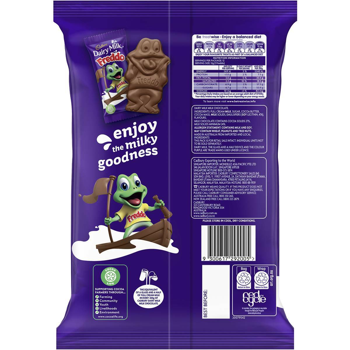 Cadbury Dairy Milk Freddo Chocolate Share Pack 12 Pack | eBay
