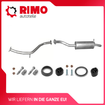 Toyota Auris I 1.4 1.6 (2006-2012) Auspuffanlage Mittelrohr + Endschalldämpfer