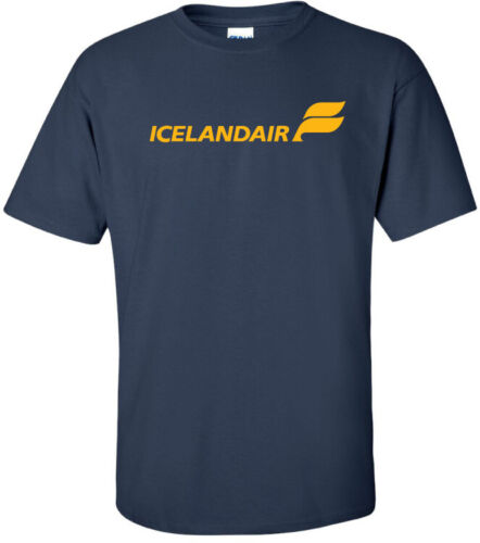 Logotipo retro de Icelandair Camiseta de la aerolínea islandesa - Imagen 1 de 1