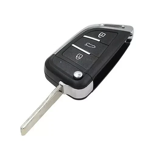 Upgraded Flip Remote Key Fob for BMW EWS 3 5 7 E38 E39 E46 X3 X5 Z3 HU92 Blade Foto 3 de 4