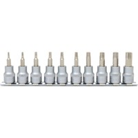 "Ks Tools 3/8\" Bit-Stecknuss-Satz Torx, 10-Tlg, T10-T55 "