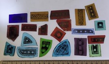 stained glass church fragments reclaimed old pieces from a church