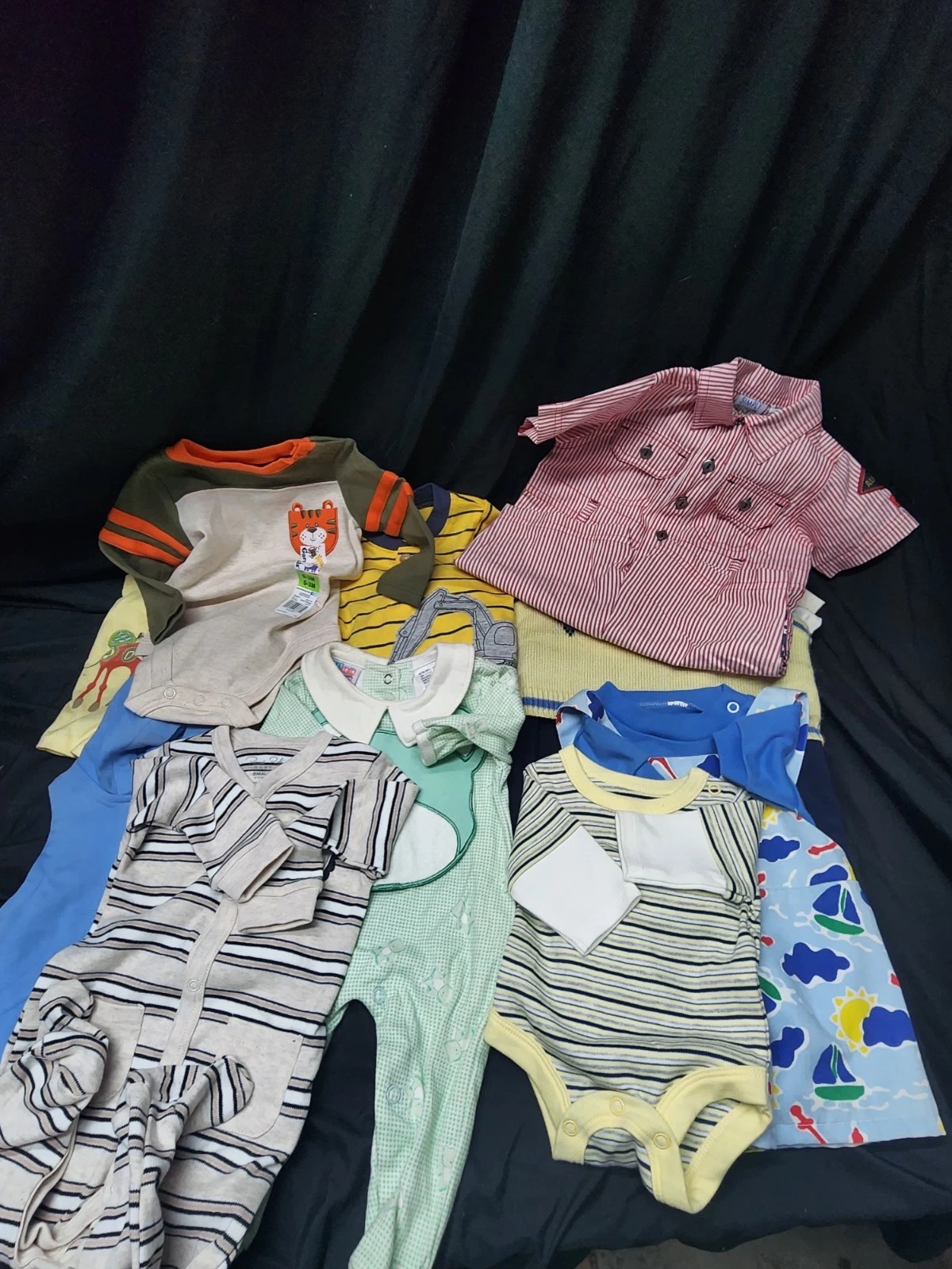Modern Boy Baby Clothing Lot Of 10 Reseller Bundle Mixed Sizes