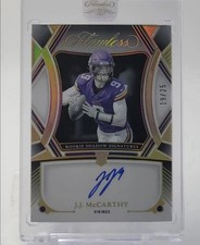 J.J. MCCARTHY 2024 FLAWLESS ROOKIE SHADOW SIGNATURES GOLD RC AUTO /25 Q5876 
