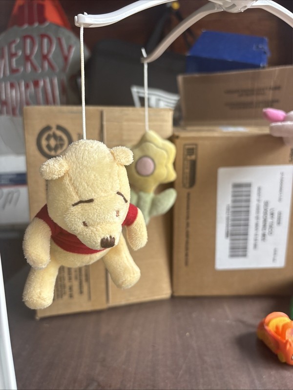 Winnie the Pooh Vintage Musical Crib Mobile Working