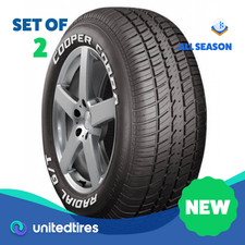 Set Of 2 New P 24560r15 Cooper Cobra Radial Gt 100t