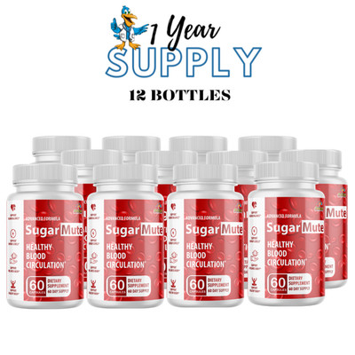 Sugar Mute- Blood Support- 12 Bottles- 720 Capsules