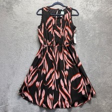 Stitch Fix Collective Concepts Dress Womens M Black Iris Crochet Trim New