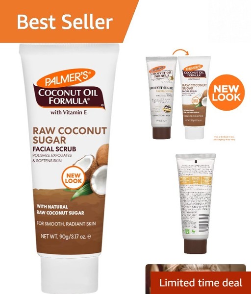 Exfoliante hidratante de azúcar de coco con manzanilla - 3,17 oz para uso diario