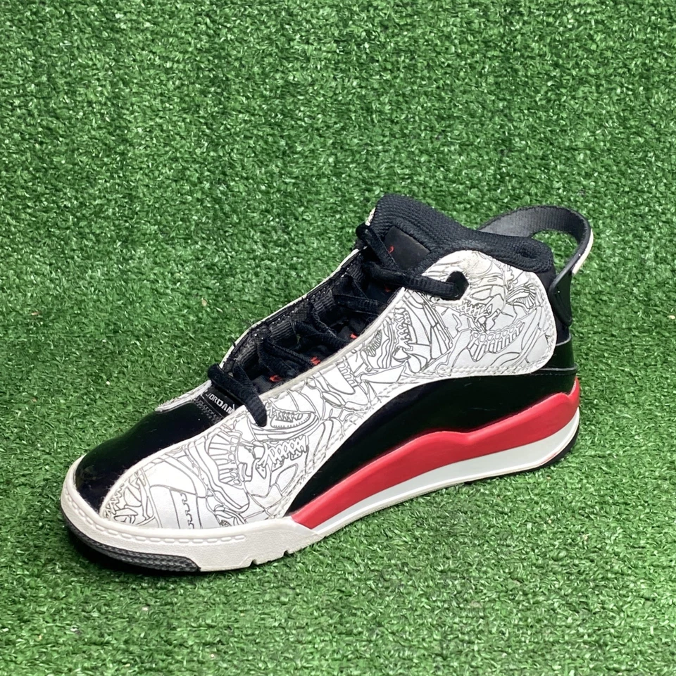 Nike Air Jordan Dub Zero PS Niños Negro/Blanco/Rojo Tenis Talla 1 Y Envío Gratis Foto 2 de 4