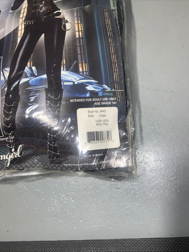 Sexy Mono Negro Disfraz Oficial de Operaciones Especiales Adulto Mujer 🔥🔥 L Foto 2 de 4