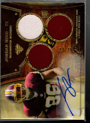B7067- 2013 Topps Triple Threads Gold #157 Jordan Reed Auto Trikot / 25 - Nm-Mt
