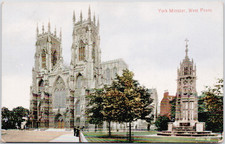 UK England York 1910 York Minster West Front ...