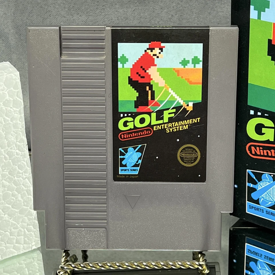 Vintage Golf Nintendo NES Game Cart 5 Screw Black Box Sports Series 1985 Japan - Image 2 of 4