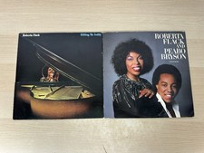 Roberta Flack: 2 USA Vinyl LP Lot: Killing Me Softly & Peabo Bryson: Live & More