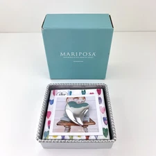 Mariposa Beaded Box with Hearts Napkin Box