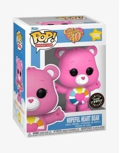 Funko POP Animation Care Bears 40th-Hopeful Heart Bear #1204 GITD Chase Edition