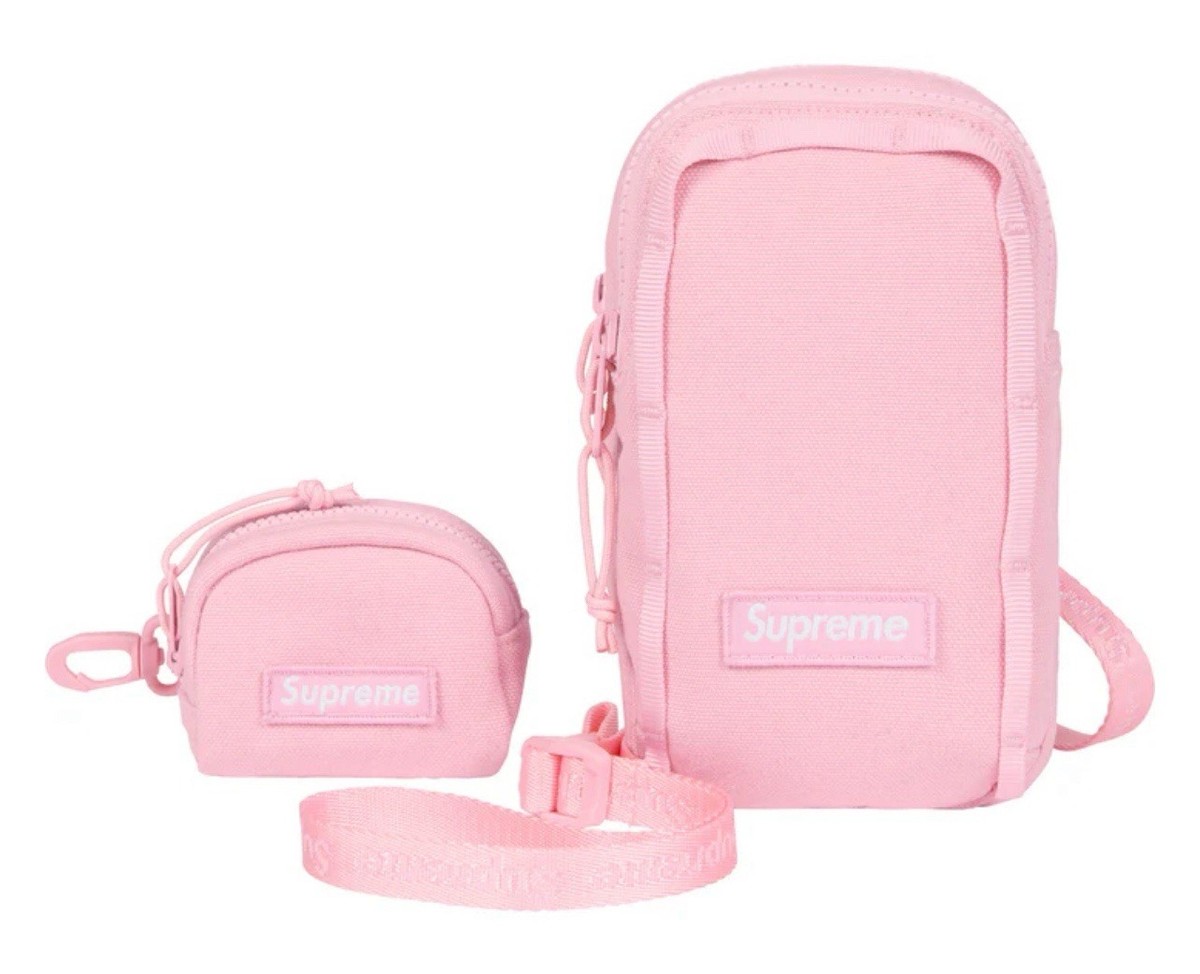 Supreme Camera Bag +Mini Pouch Light Pink SS25 BRAND NEW Cordura