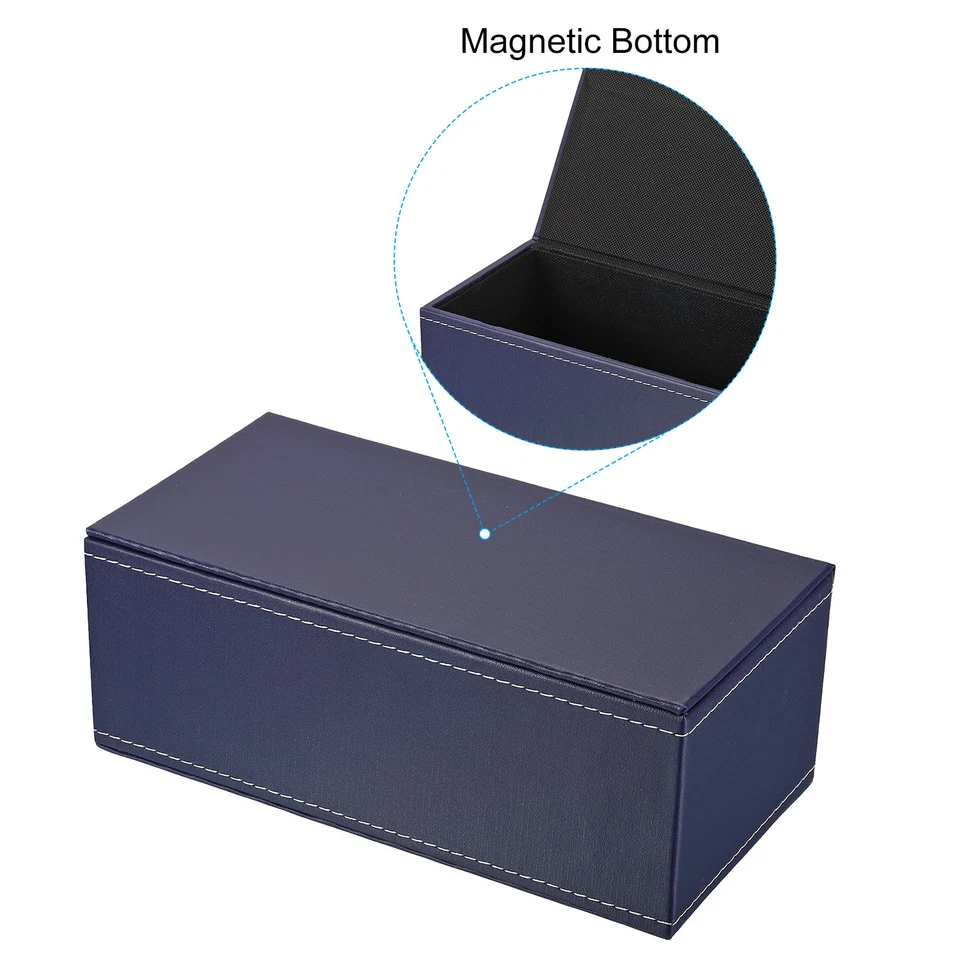 9,4 x 4,7 x 3,7 «тканевая коробка чехол, ПВХ кожи водонепроницаемый салфетки диспенсер, синий - Изображение 4 из 4