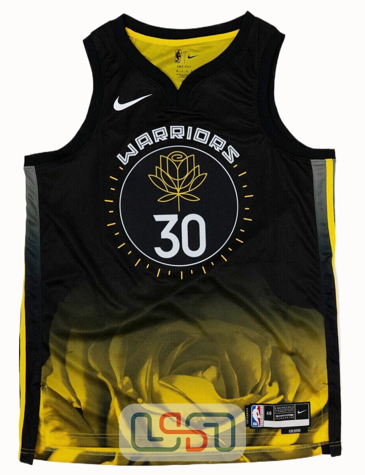 Stephen Curry Signed Warriors Nike City Edition 2022 NBA Finals Jersey JSA  USASM