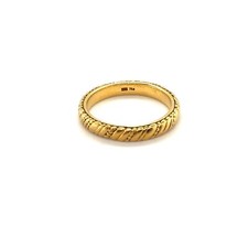 Alex Sepkus 18k yellow gold 3.5 mm wedding band 6.15g size 9 