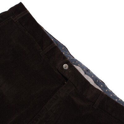 Hiltl NWT Chinos / Casual Pants Size 42 US Dayne In Solid Brown Cotton