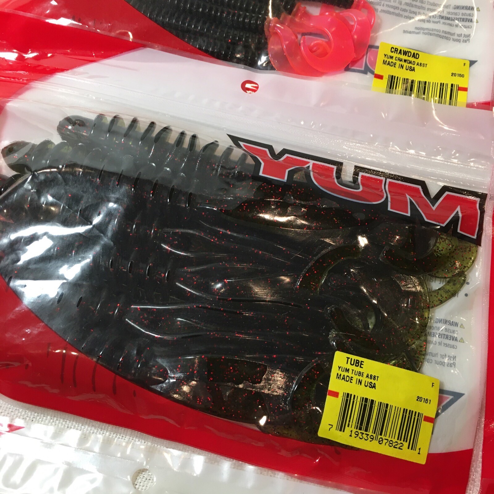 Yum Soft Plastic Fishing Bait Fish Lure Crawdad Tube Worm Assortment 12