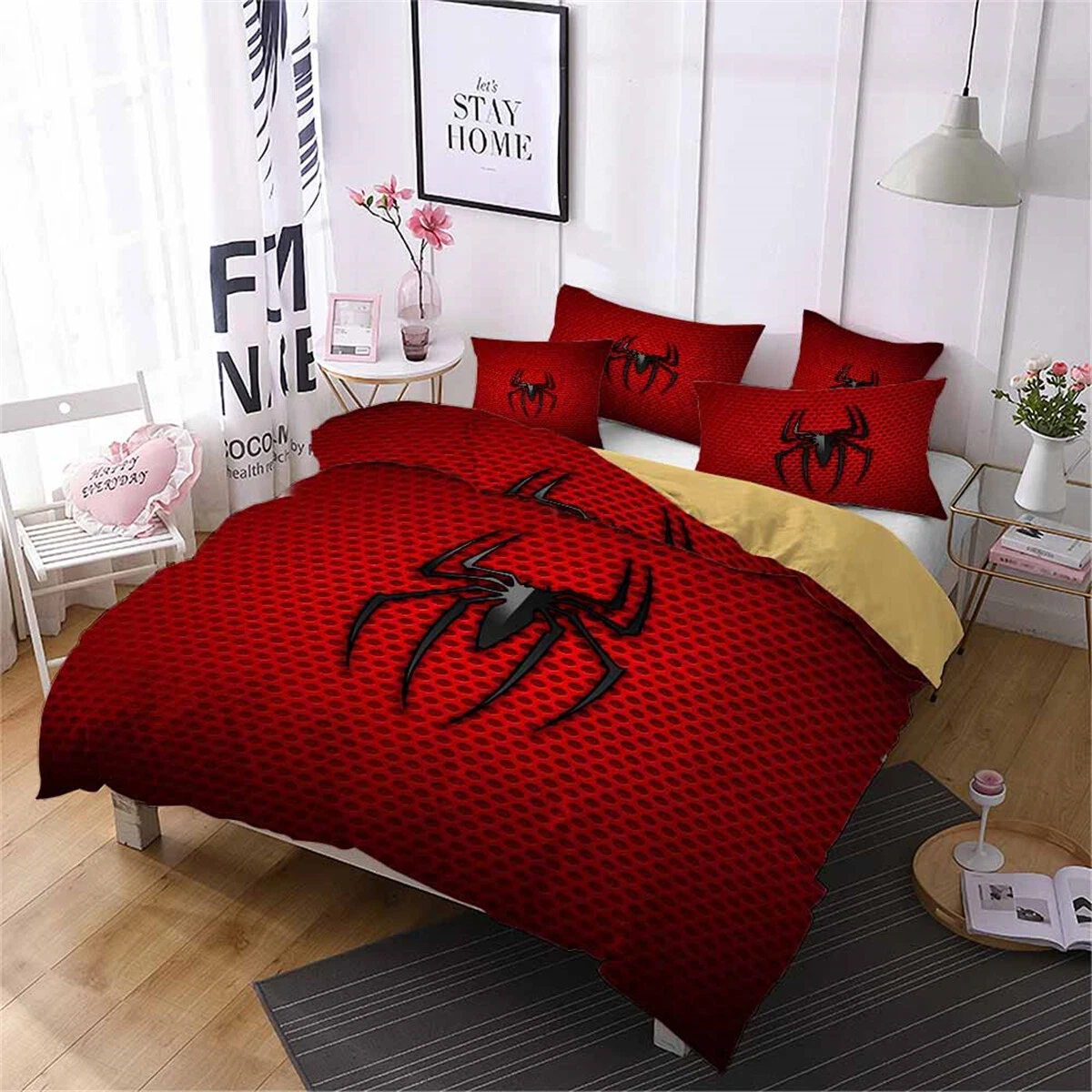 Spiderman Spider Bedding Set, Bedroom Decoration