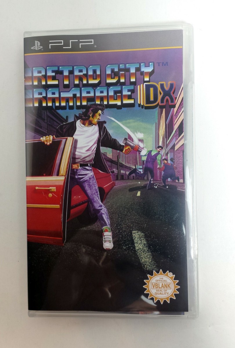 Retro City Rampage DX PSP Authentic Case, Artwork & Manual