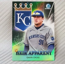 Gavin Cross /99 📈 2022 Bowman Draft Chrome SILVER Refractor Heir Apparent #HA-8