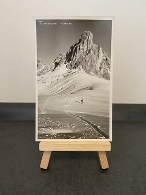 Vintage Postcard Al Passo Giau, Nuvolao, Italy, Mountains, Snow, Landscape