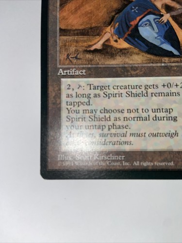 MTG Spirit Shield Fallen Empires 90 Regular Rare - Picture 2 of 6