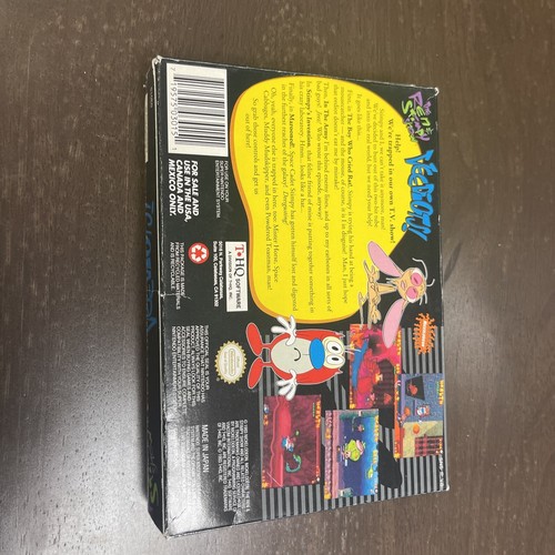 The Ren & Stimpy Show: Veediots! SNES Cart and Box No Manual - Picture 9 of 9