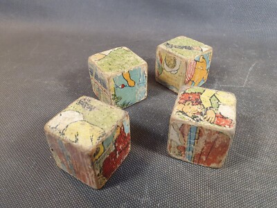 Ancienne Boîte De Jeu 'Les Cubes Humoristiques', Puzzle Pour Enfant, Début 20e