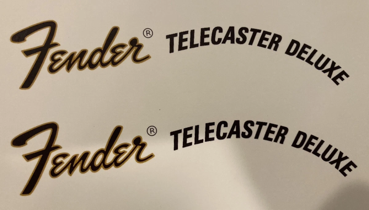 Fender Telecaster Deluxe Waterslide Headstock Decal 3 pcs eBay